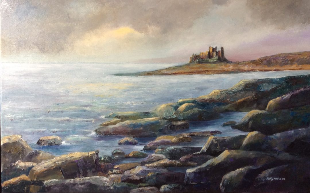 NEW: Evening Light, Bamburgh by Sally Williams